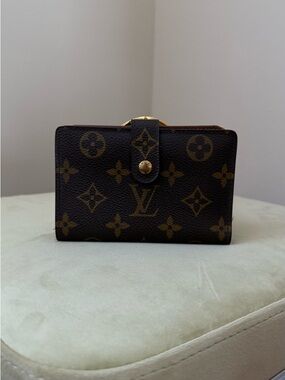 Vintage Early 2000s Louis Vuitton Monogram Canvas Folding Wallet